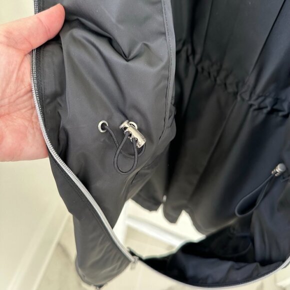 Calvin Klein Women's Black Trenchcoat Windbreaker Jacket Sz S - Picture 8 of 13